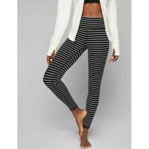 Athleta Black and White stripe legging!